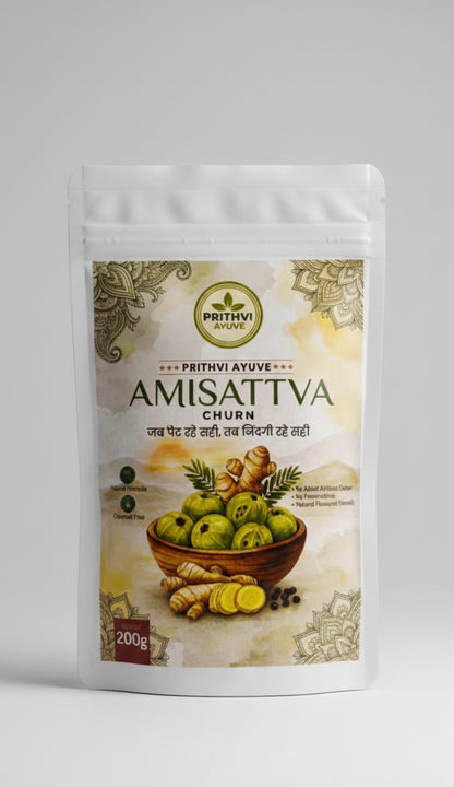 Amisattva Churn – Ayurvedic Digestive Powder for Gas, Acidity & Indigestion | Herbal Digestive Care (BUY 1 GET 1 FREE)